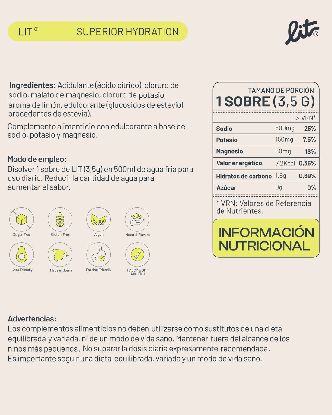 LIT Daily Hydration: Salty Lemon